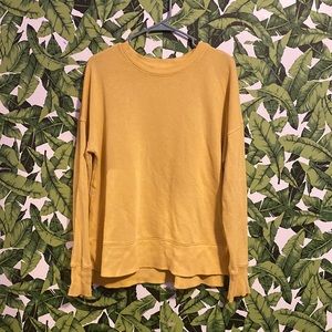 Yellow Scoop Neck sweater